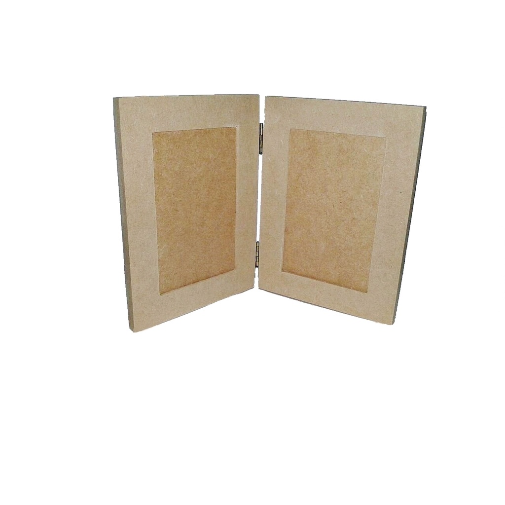 Porta retrato duplo MDF para 2 Fotos 10x15 em Oferta na Shopee