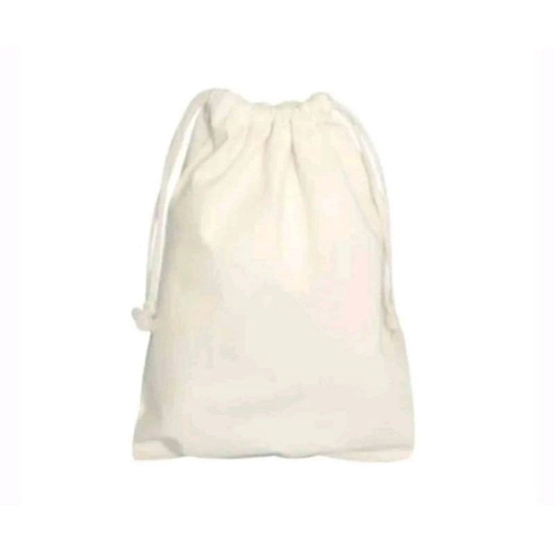 05 Saquinho algodao cru reutilizável saco de tecido 15x20 ecológico