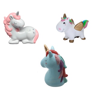 Cofre Decorativo em Porcelana Infantil Unicórnio