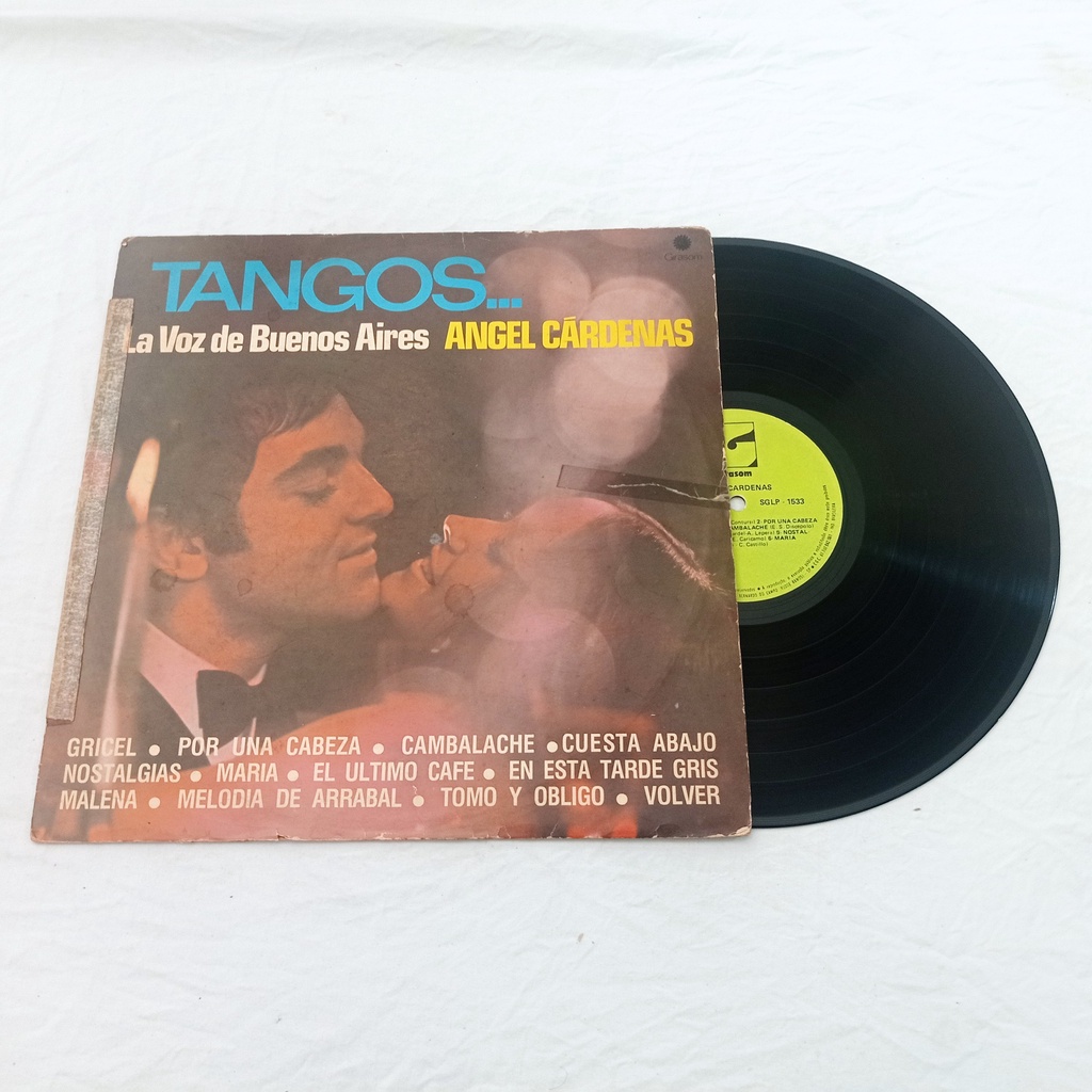 Lp Angel Cardenas - Tangos - La Voz De Buenos Aires