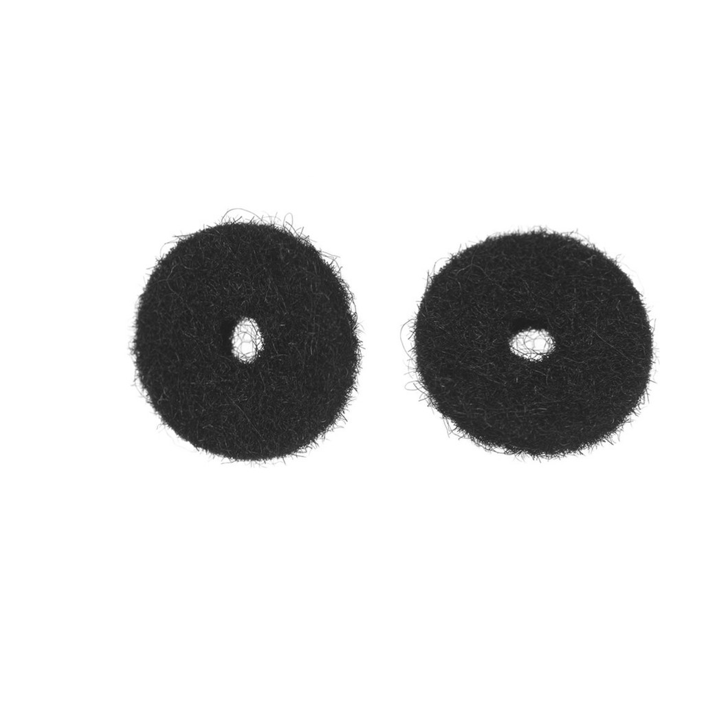 Par De Feltro Preto P/ Roldana De Guitarra - Baixo & Violão
