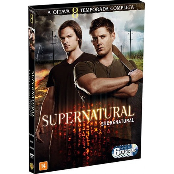 Supernatural Sobrenatural 8º Temporada Box 6 DVD LACRADO