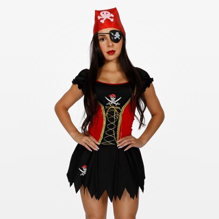 Fantasia de Pirata Feminino Adulto