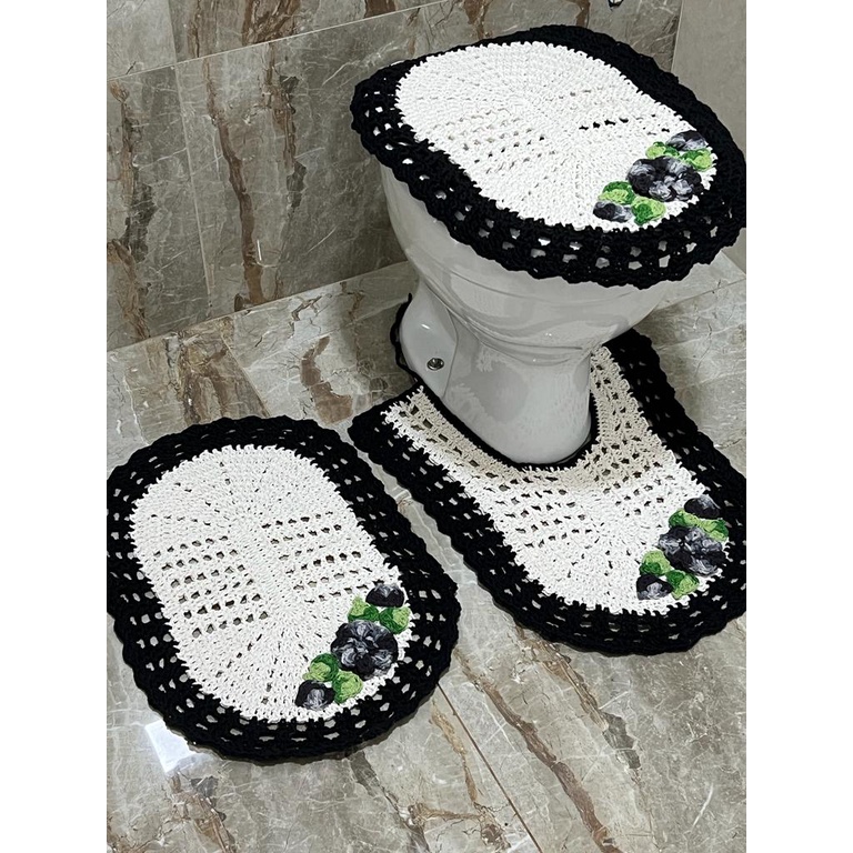 Jogo De Tapete De Banheiro 03 Peças - Promoção em Oferta na Shopee
