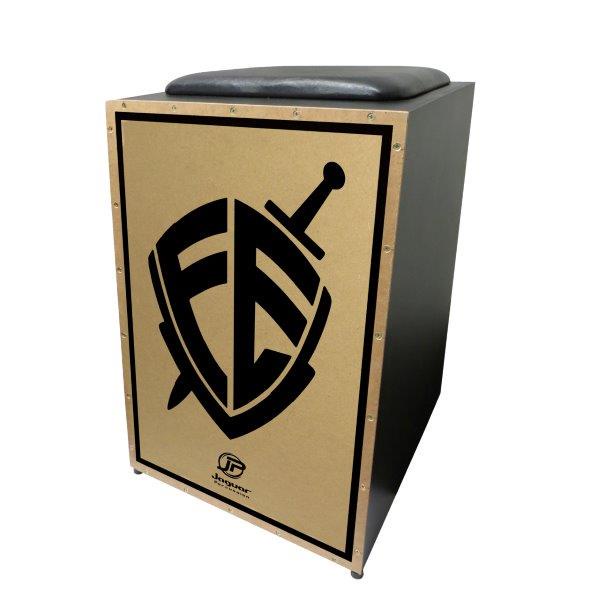 Cajon cajom Acustico Inclinado Profissional Presente PB018 fe escudo da ...
