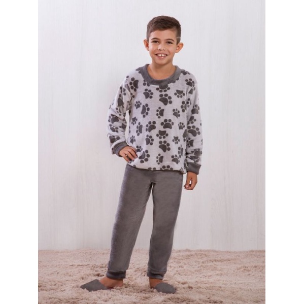 Pijama Masculino e Femenino de Plush Longo Idoso Manta Quente Veludo Fleece Fabricação Própria Tal mãe tal filha