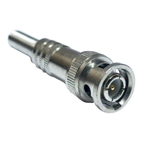Conector Bnc Macho De Mola Com Parafuso 4mm CFTV