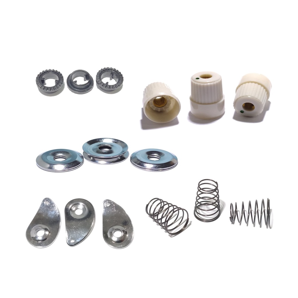 Kit Botão Disco Trava Mola Passa Fio Overlock Interlock Galoneira