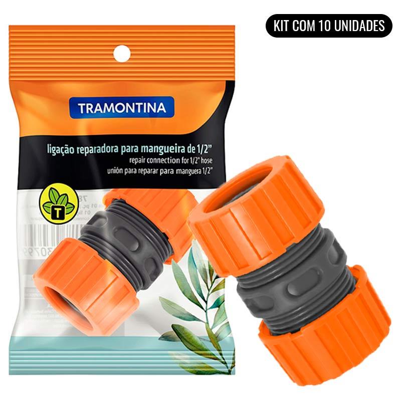 Emenda Reparadora 1/2 Pol Para Mangueira Kit Com 10 Unidades TRAMONTINA em Oferta na Shopee
