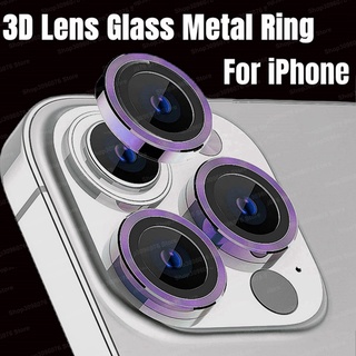Vidro Protetor De Lente Para iPhone 14 13 Pro Max Camera Com Anel De Metal 13 12 14 13 Mini 14Pro Película Protetora