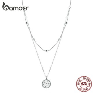 Colar Bamoer Estrelada Prata 925 SCN365