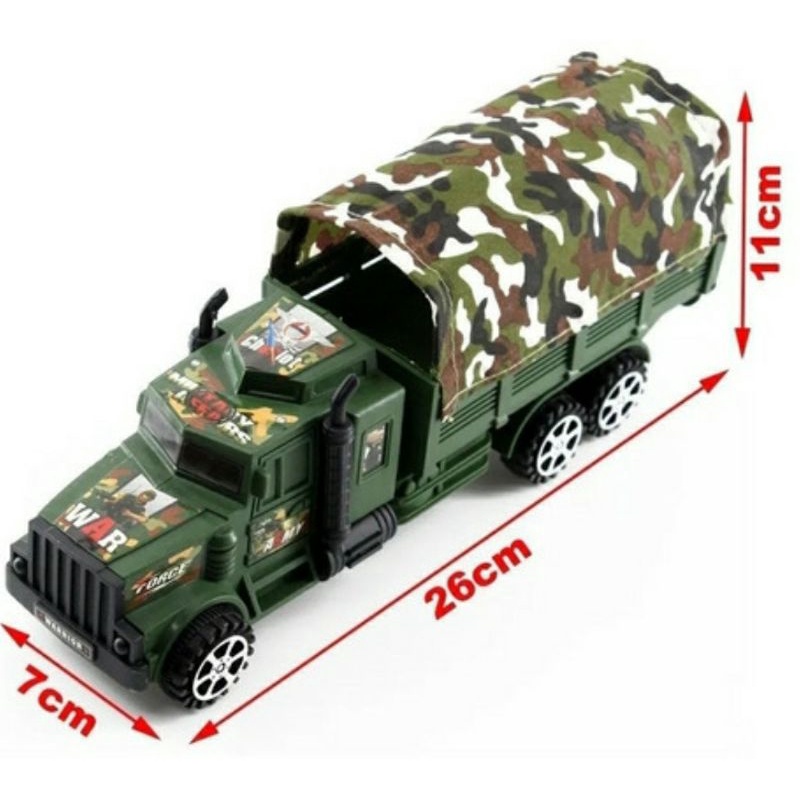 Caminhão A Fricção Camuflado Militar De Brinquedo Do Exercito CÓD. 014