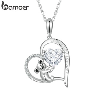 Bamoer Colar De Zircônia Branca Koala Moda Presentes Para Mulheres