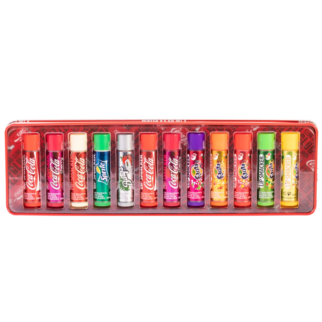 KIT LIP BALM SMACKER REFRIGERANTE COCACOLA HIDRATANTE LABIAL 12