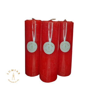 Kit velas vermelhas 7 dias(270g)