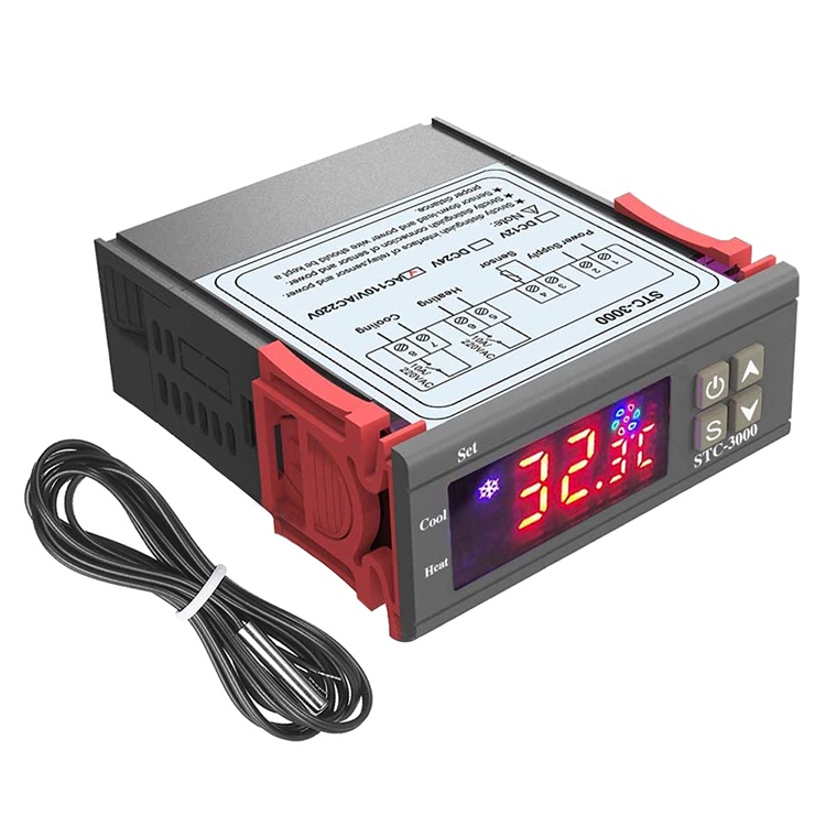 Termostato Digital Stc-3000 Controlador Temperatura 110/220V - eletrônica