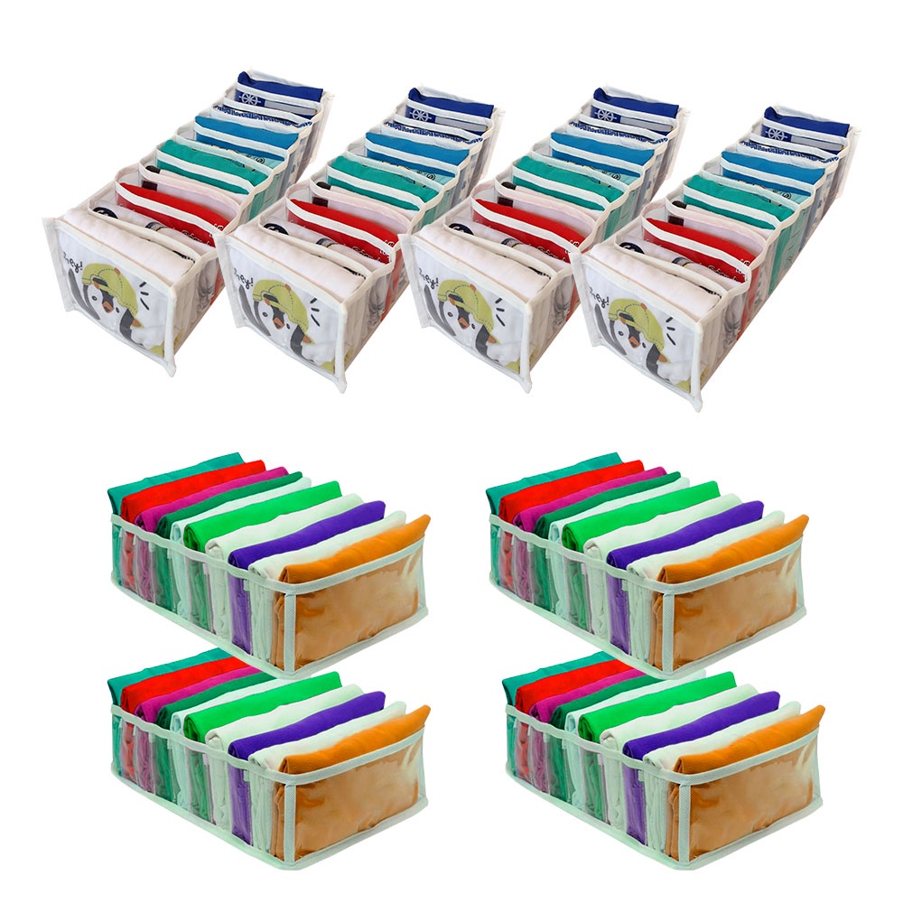 kit 8 peças Organizamais Colmeias organizadoras de gavetas de camisetas/calcinhas 4G 4P