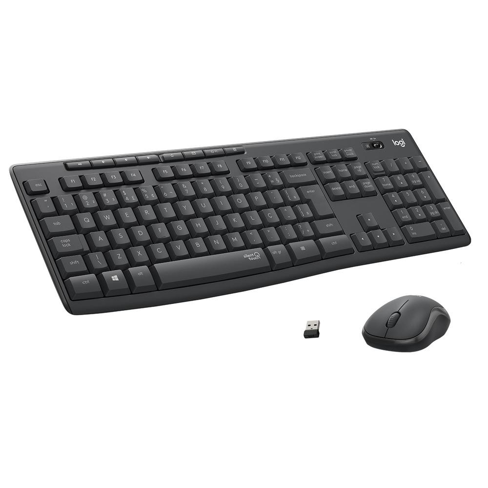 KIT TECLADO E MOUSE LOGITECH MK295 SEM FIO ABNT2