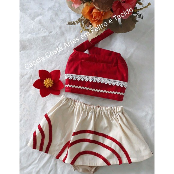 Roupa Moana baby,fantasia Moana, roupa temática Moana Baby