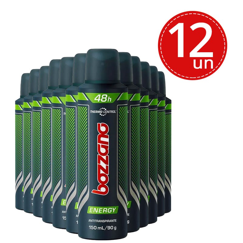 Kit Desodorante Bozzano Energy 90g - 12 Unidades