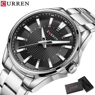 CURREN Relógio De Pulso Masculino Esportivo Casual De Aço Inoxidável Com Mostrador Criativo Caixa CR24S em Oferta na Shopee