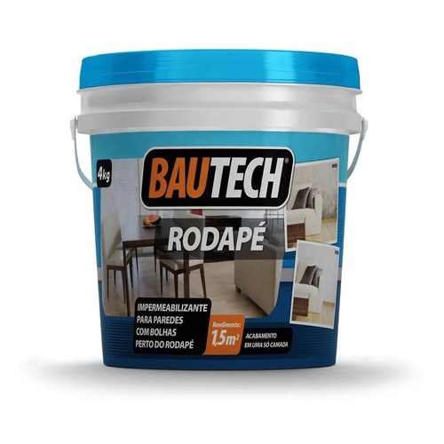 Bautech Rodapé 4kg - Impermeabilizante Rodapé