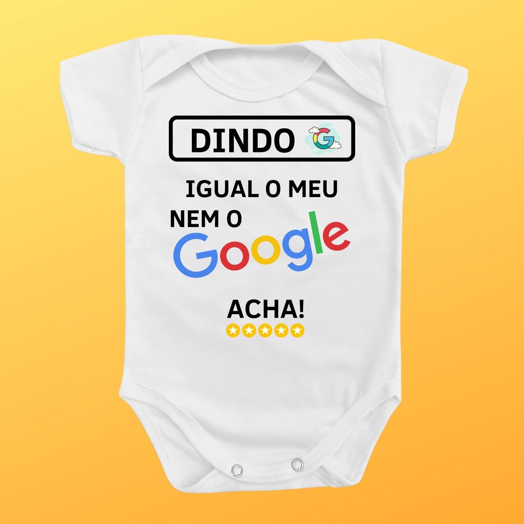 Body Roupa Bebê Presente Ninguém Acha Dindo Igual Divertido em Oferta na Shopee