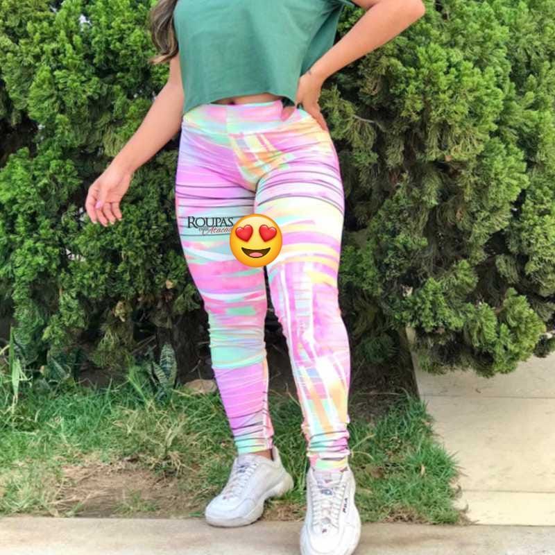 Calça Legging Fitness Academia Estampada