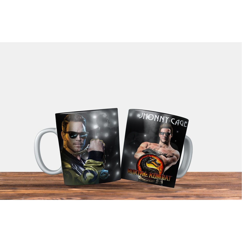 Caneca Coleção Mortal Kombat  Jhony Cage 300 Ml