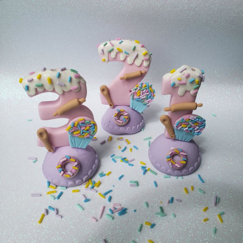 Vela Biscuit Tema Confeitaria- ENVIO IMEDIATO/ENVIO EM 24H em Oferta na Shopee