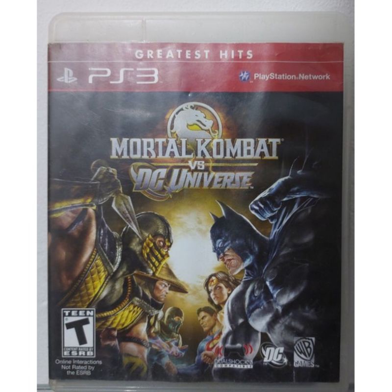 Jogo Original PS3 Playstation 3 Mortal Kombat VS DC universe
