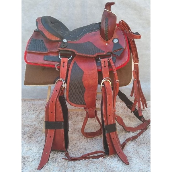 Sela de cavalo Quarto De Milha Modelo Laço Americana + Manta