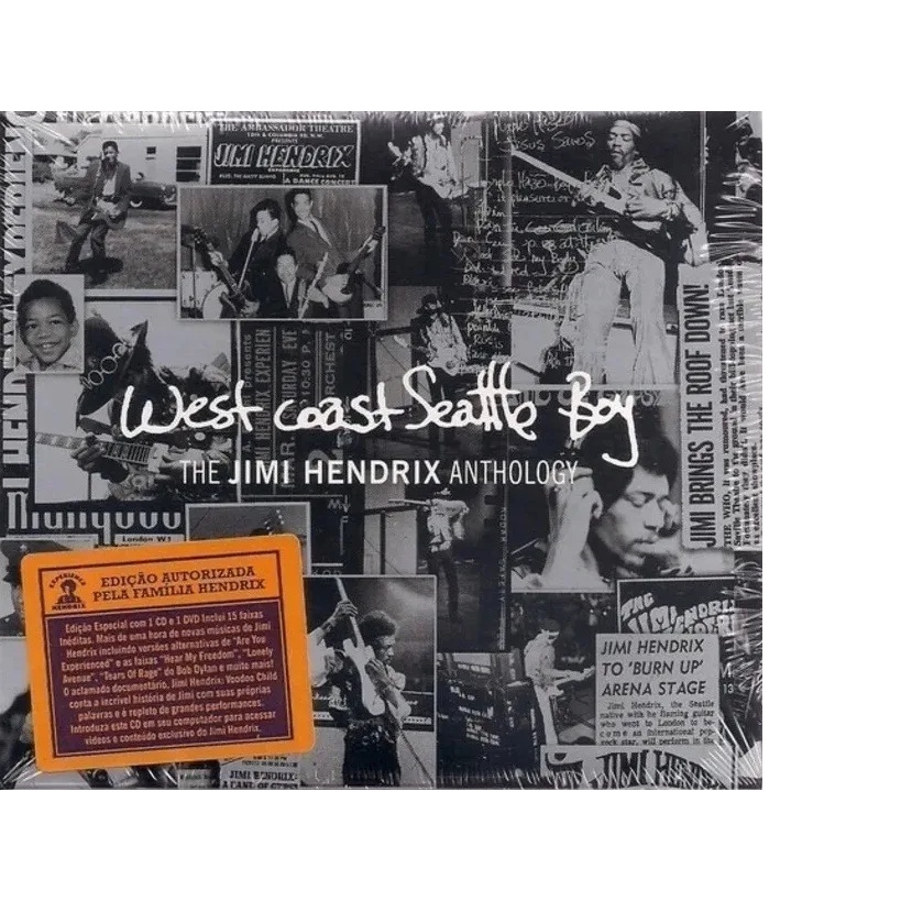 Box Cd + Dvd Jimi Hendrix - West Coast Seattle Boy anthology (lacrado)