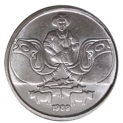 Moeda 1 Centavo 1989 (Boiadeiro) Cruzado Novo - Original - Soberba (S)
