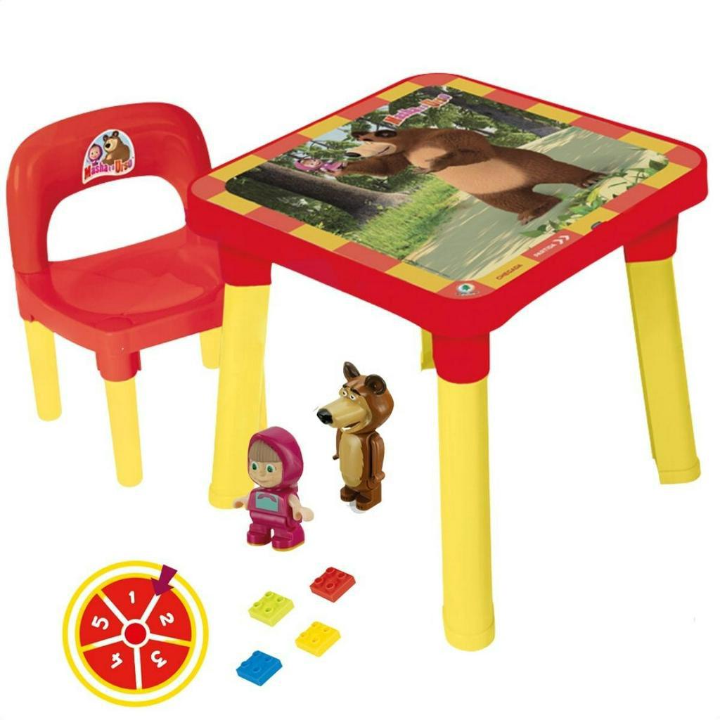 Mesinha Didática Decorada Mesa Infantil Com Cadeira Estojo Monte Líbano