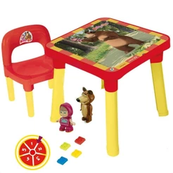Mesinha Didática Decorada Mesa Infantil Com Cadeira Estojo Monte Líbano