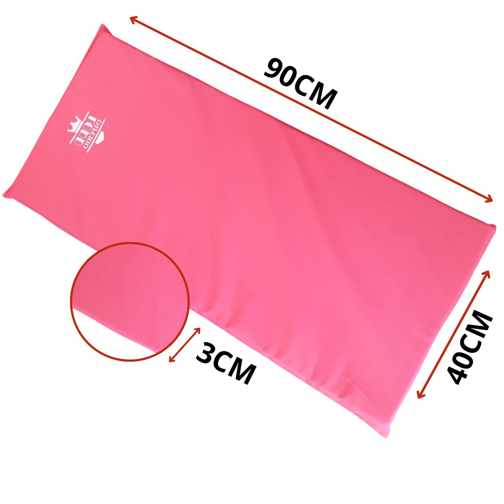 Colchonete 90cm x 40cm x 3cm Academia Fitness pilates yoga - rosa (pink) - Lord Império em Oferta na Shopee