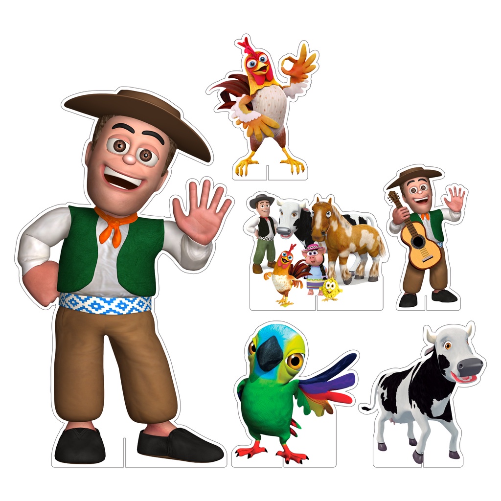 Mini Kit Display Festa Infantil A Fazenda do Zenon em Oferta na Shopee