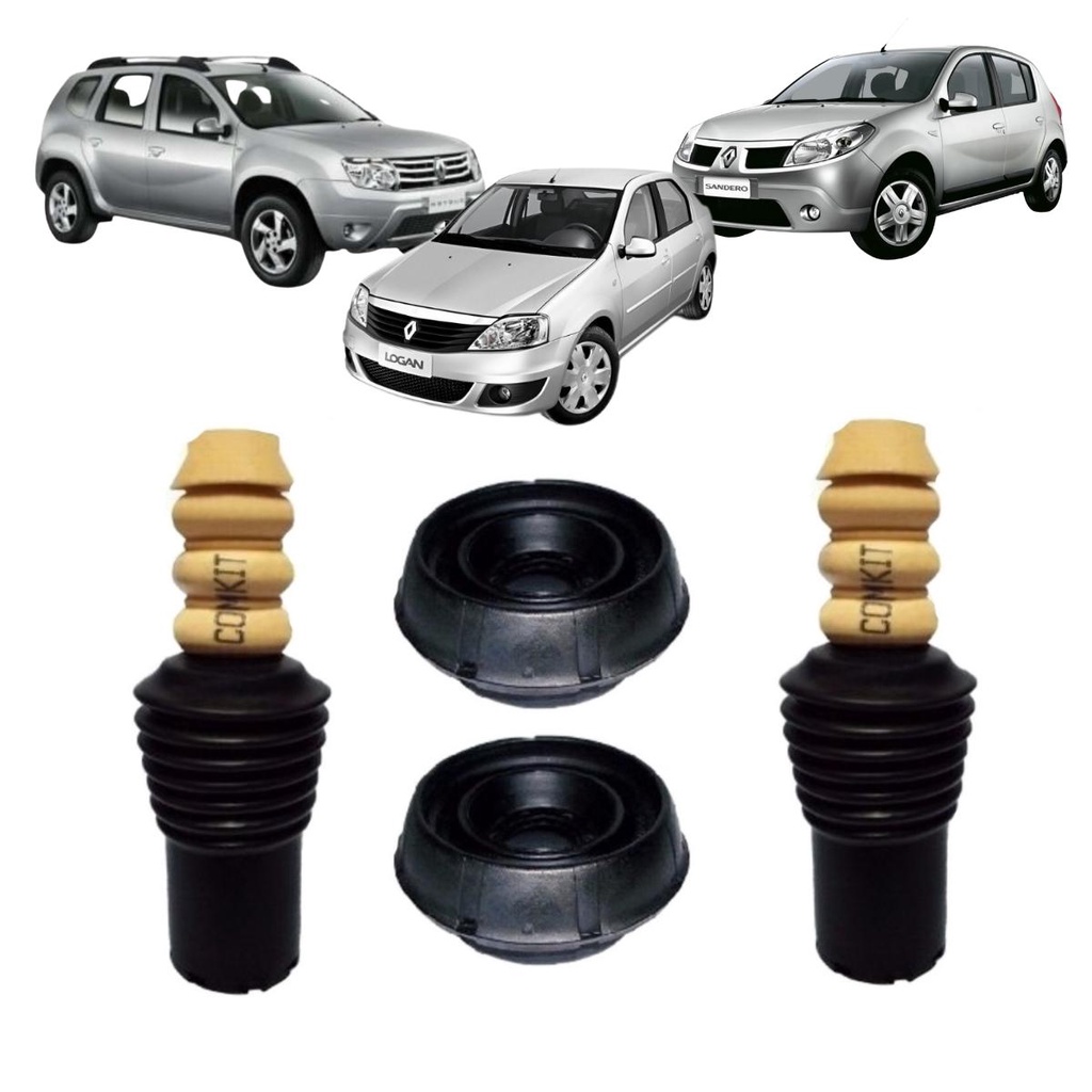 Kit Coxim Batente Amortecedor Dianteiro Renault Logan Sandero Duster