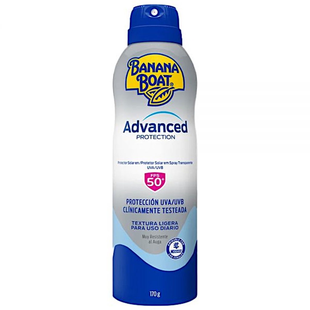 Protetor Solar p/ uso diário Banana Boat Advanced Protection Fps 50+ Aero 170gr