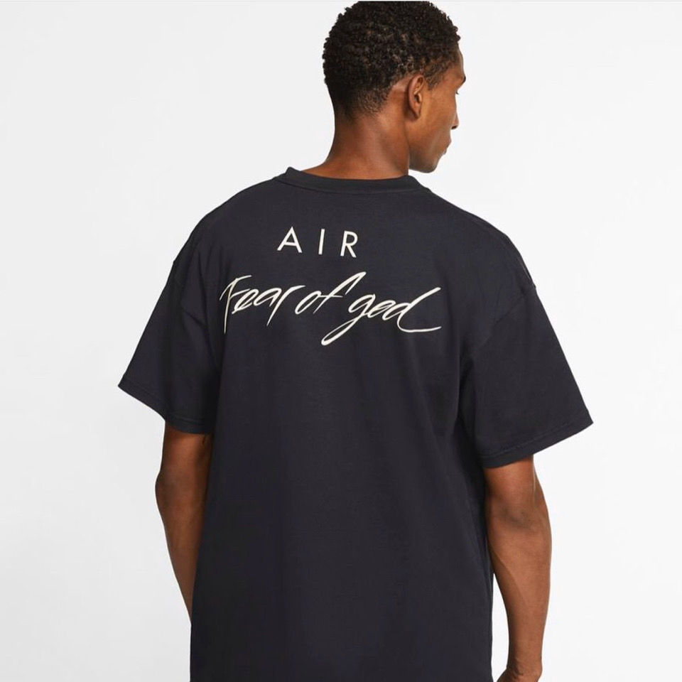 Camiseta De Gola Redonda Nike X Fog Manga Curta Para Masculino E Mulheres