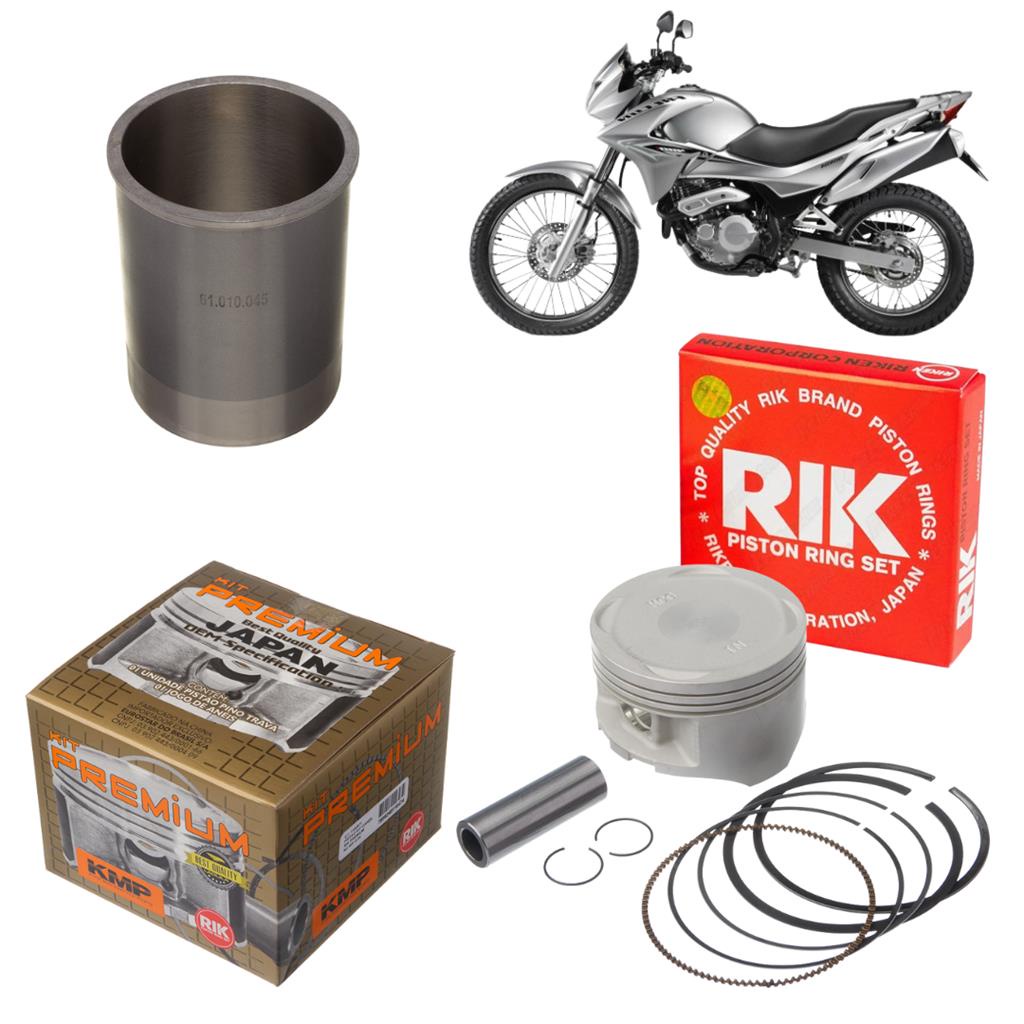 Kit Pistao E Anel Camisa Cilindro Nx400 Falcon Medida Std em Oferta na Shopee
