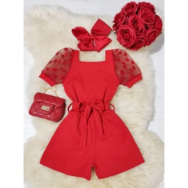 Macaquinho - Juvenil - 12 ao 16 - Meia Manga Tule