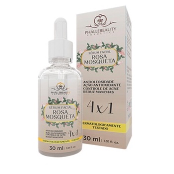 Sérum Facial 4 em 1 Rosa Mosqueta 30ml PhálleBeauty - Beauty