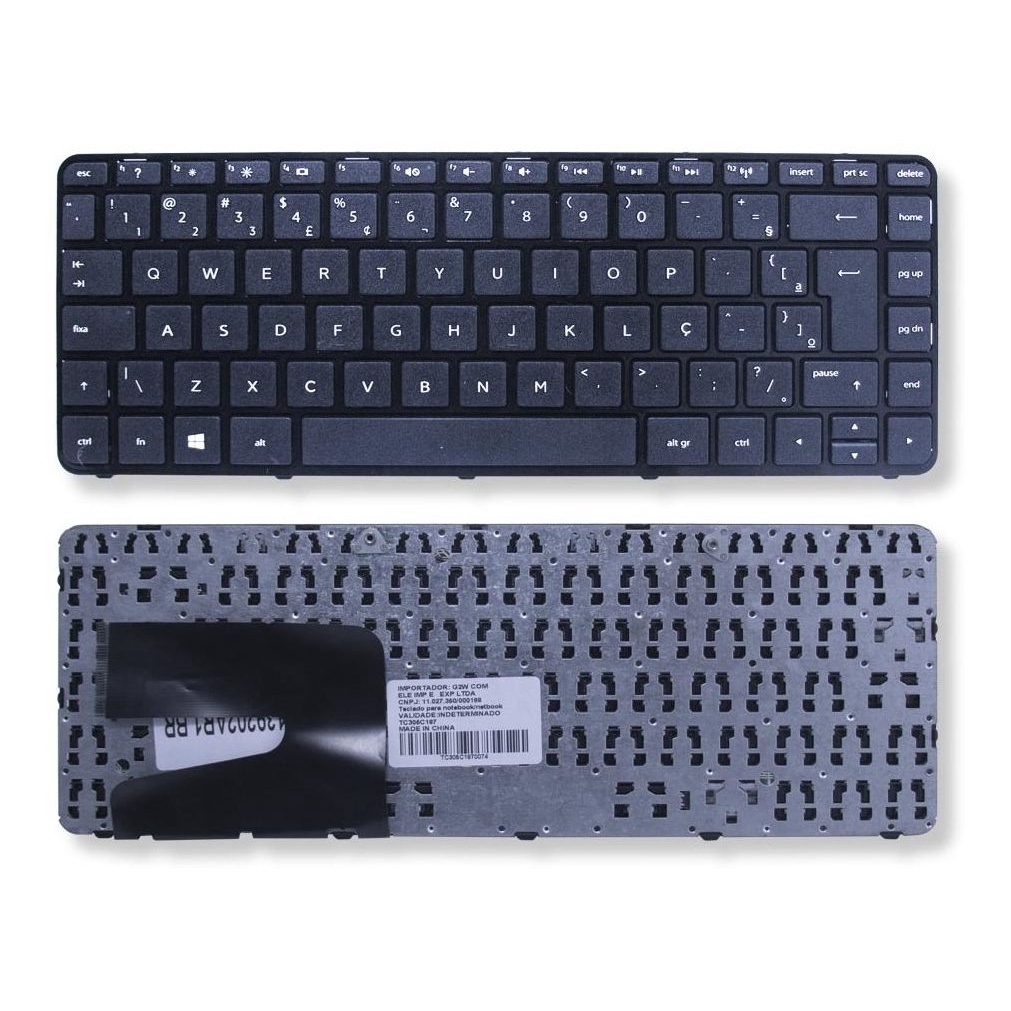 Teclado Notebook HP 14-R050BR R051BR R052BR N040BR N030BR N010BR MP-13M55PA-698 TPN-Q129 V139246DR1-BR 746019-201 G1 G3 240 245 246 CQ14 PK1314C2A28