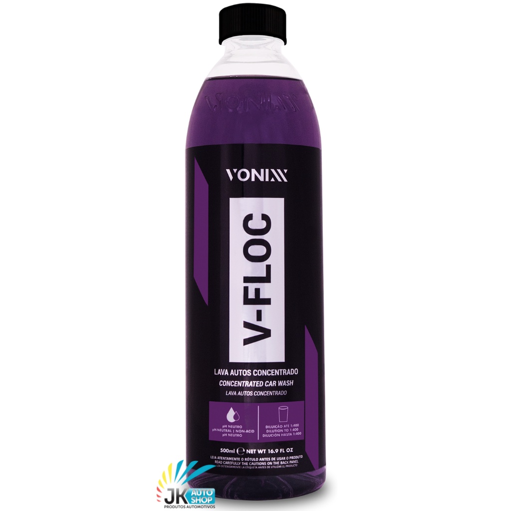 V-Floc Lava Autos Concentrado Shampoo Automotivo Concentrado pH Neutro 1:40 500ml Vonixx