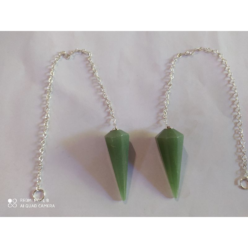 pêndulo radiestesia Reiki quartoz verde