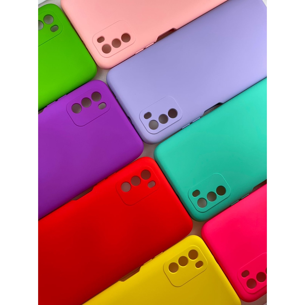 Case Capinha Capa Aveludada Emborrachada Veludo Para Xiaomi Poco M3 (anti impacto shock queda proteção air bag protetora silicone)