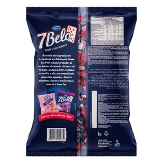 Bala Framboesa 7 Belo Pacote 600g | Shopee Brasil