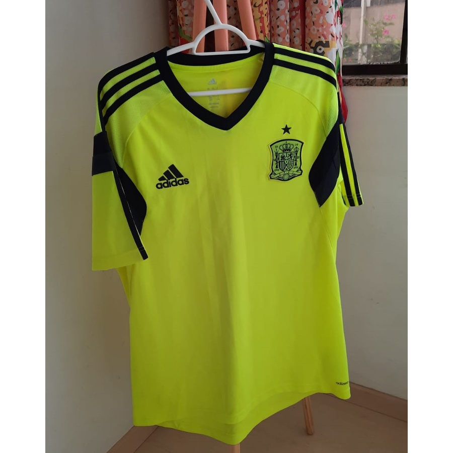 Overall Main street Cumulative Seleção da Espanha Uniforme de Treino 2014 G Original Camisa Amarela  [futebol / europa] | Shopee Brasil
